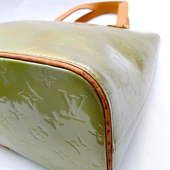 LOUIS VUITTON LV Hand Bag Houston Metalic Vernis Green - Picture 6 of 11